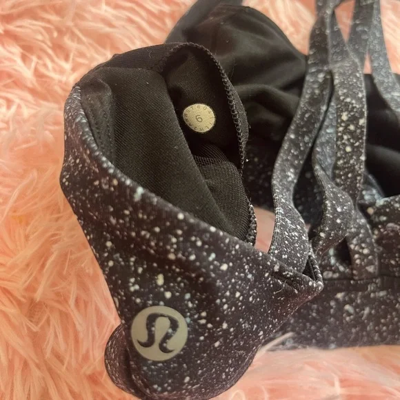 lululemon athletica Black Speckled  Bra - Picture 3 of 4